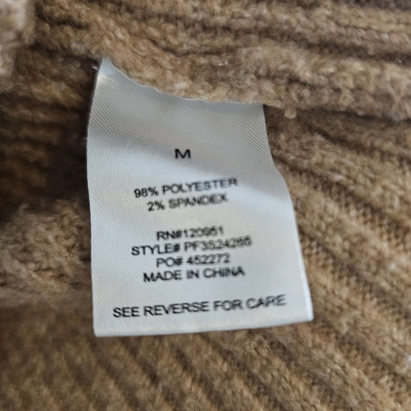 Pink Rose Men's Tan Sweater - Picture 5 of 5